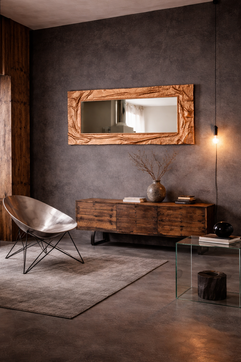 Specchio Morbido – Grande Specchio Rettangolare Fatto a Mano