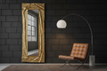 Specchio Gold Leaf – Riflesso Vetrata Antracite